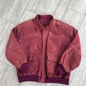 Marsh Landing Maroon Bomber Jacket